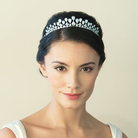 Ivory&Co. TEARDROP RHODIUM CRYSTAL DIADEM ティアラ