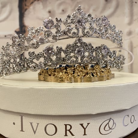 Ivory & Co.  Clementine ティアラ　シルバー