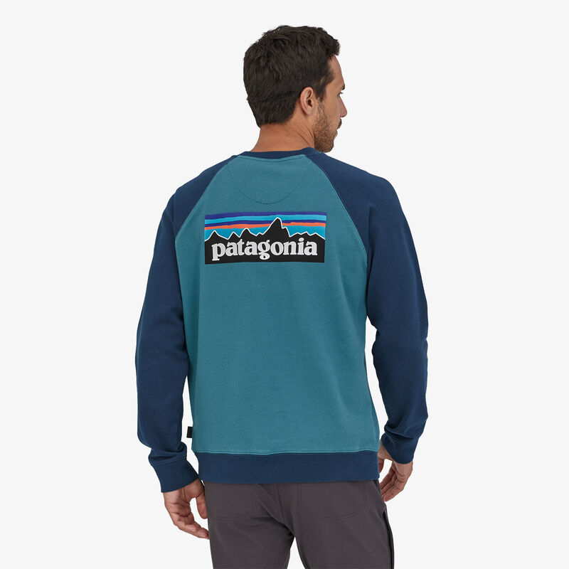 patagonia (パタゴニア) #39603　Abalone Blue (ABB)/メンズ・P-6 ロゴ・オーガニック・クルー・スウェットシャツ