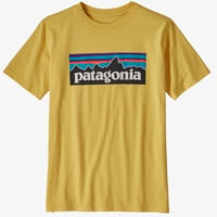 patagonia (パタゴニア) #62153 Surfboard Yellow (SUYE) / ボーイズ・P-6ロゴ・オーガニック・Tシャツ