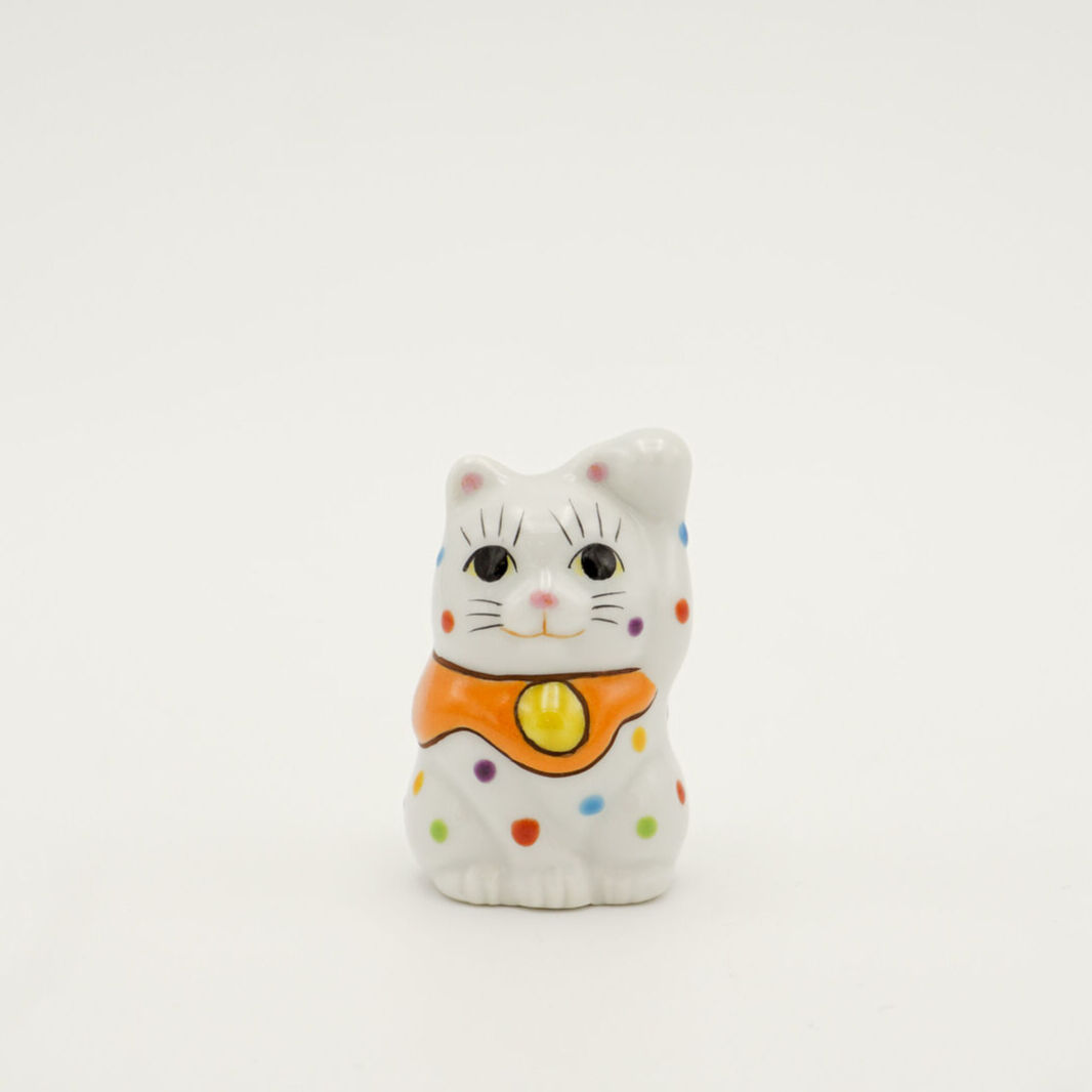 オリンピック　招き猫5色5体 ソーラー 招き猫 金運 開運 小判 猫 Lucky cat 日本 お土産 大
