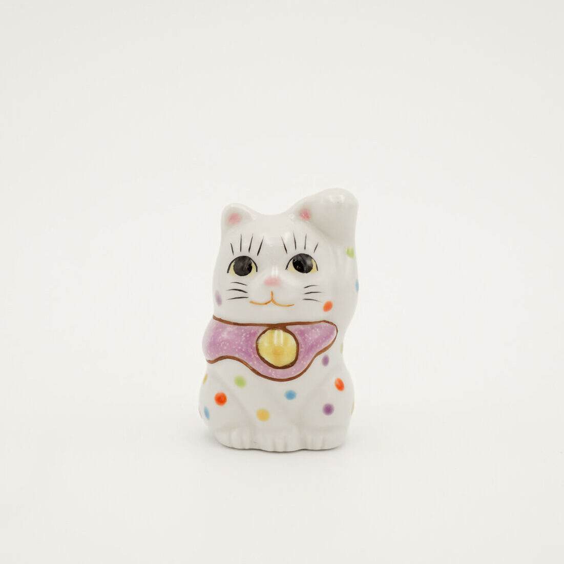 宮創製陶所｜1.5寸招き猫(薄紫色) | セラボクタニ公式オンライン