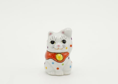 宮創製陶所｜1.5寸招き猫 (赤)