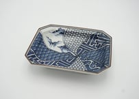 九谷焼　 染付 祥瑞　捻り　捻子 万象窯　 香炉　 共箱 下道万象窯 ２４８６ 九谷焼 染付 祥瑞 捻り 捻子 万象窯 香炉 共箱 下道万象窯 2486