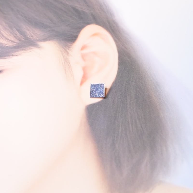 Silver925 シンプル プレート スクウェア 四角 ワンポイント Silver925 シンプル プレート スクウェア 四角 ワンポイント
