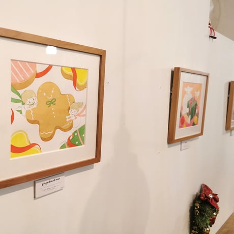 ［meg］個展 Ornament　原画『gingerbread man』