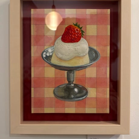 ［タカハシナツミ］個展WREATH 展示作品『いちごプリン』