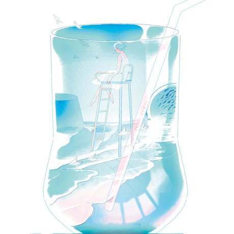 ［mujino］個展 晴レノ星ノ記録　展示作品『深呼吸とサイダー』