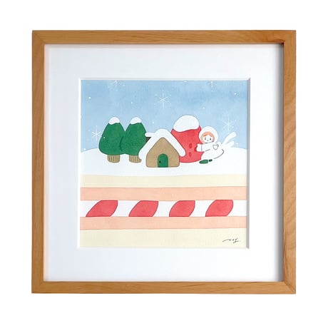 ［meg］個展 Ornament　原画『cake』