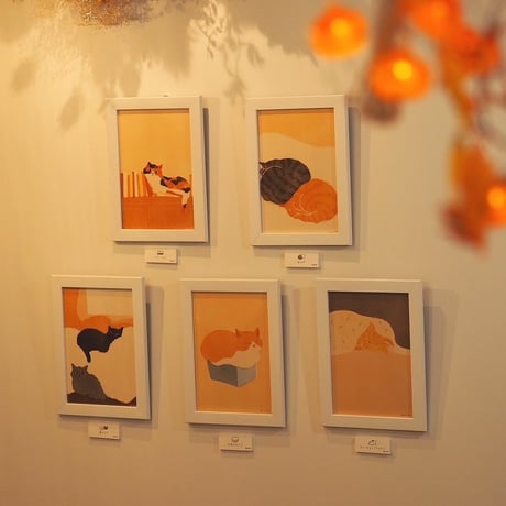 ［mula］個展 Cream　複製原画15『昼下がり』