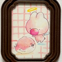 ［西瓜みい］オカユウリ×西瓜みい 二人展 展示作品『ふたりはなかよし』
