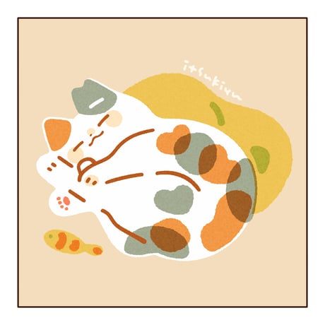 ［いつきゆう］コラボカフェ 展示作品『うたたね』