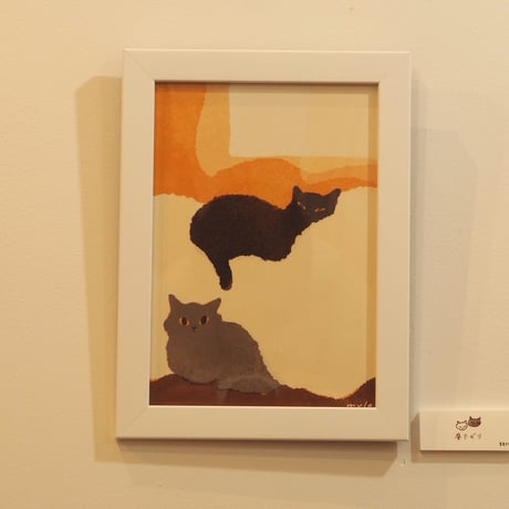 ［mula］個展 Cream　複製原画15『昼下がり』