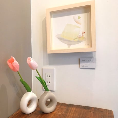 ［mujino］個展 晴レノ星ノ記録　展示作品『無重力プリン』