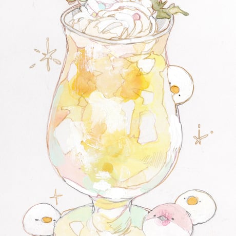 ［オカユウリ］オカユウリ×西瓜みい 二人展 展示作品『こあくまミックスジュース』
