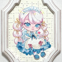［西瓜みい］オカユウリ×西瓜みい 二人展 展示作品『ちっちゃくてもいたずらてんし』