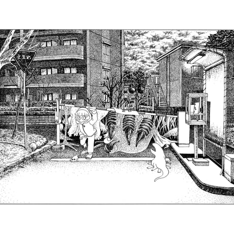 ［なよなた］コラボカフェ 展示作品『門』