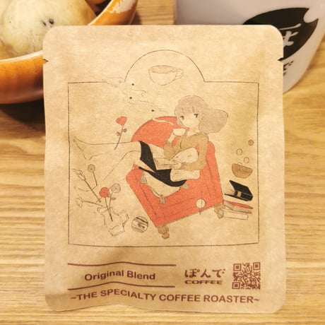 ［おさかなゼリー × ぽんでCOFFEE］ドリップバッグ（3点）＋ コースターセット