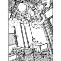 ［なよなた］コラボカフェ 展示作品『あしおと』