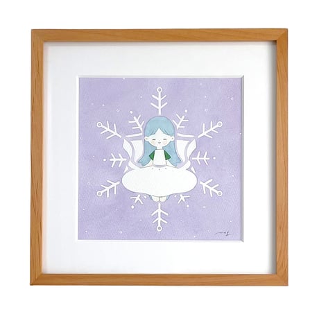 ［meg］個展 Ornament　原画『snow crystal』