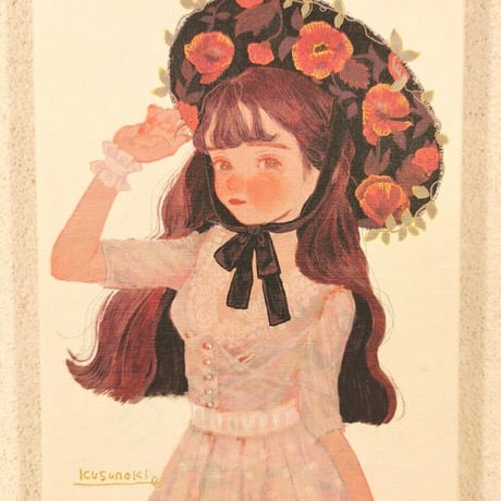 ［楠サトミ ］キャンバスプリント『le chapeau（ル シャポ）』