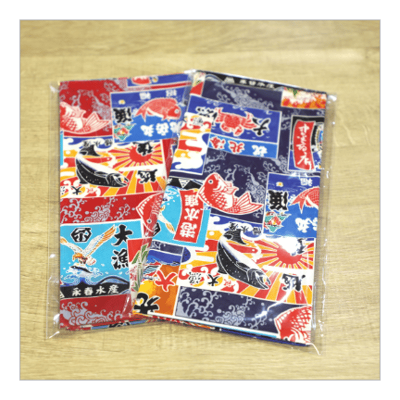 釣り好きさんにもオススメ！大漁旗柄ハンカチ＆魚の漢字手ぬぐい