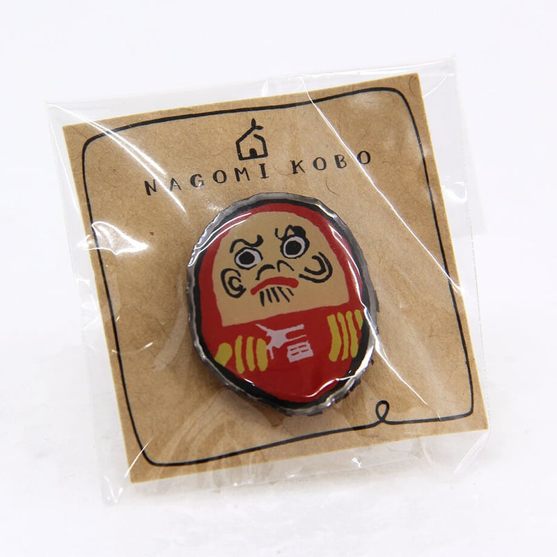 なごみ工房オリジナルピンバッジ（ダルマ） | アトリエモエショップ