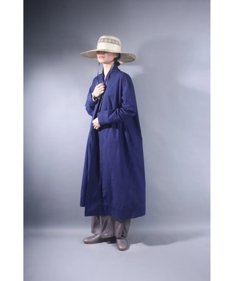3.Robe coat/Organic cotton Typewriter/Size-1/Twilight purple