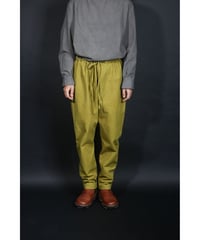 2.Panjabi pants/Cotton canvas/unisex/Greenish  mustard yellow