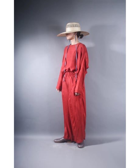 2.Lumo-pants / Silk cotton khadi /Madder red