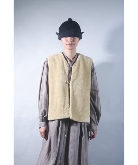 3.Fur Vest/ Organic cotton/size2
