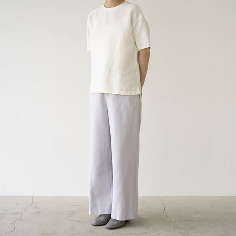 ストレートシルッキパンツ -Silkki denim- Pale gray