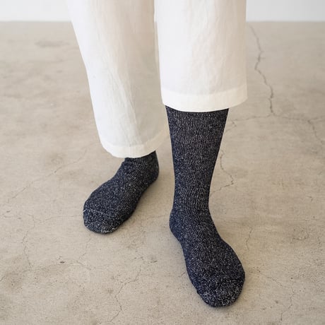 ［9色展開］シルッキソックス -リサイクルシルクコットン- 23-25cm