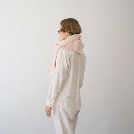 シルッキブランケットストール #3 -Soft pink-