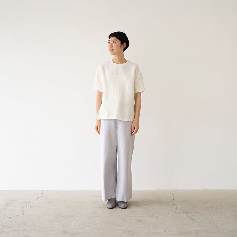 ストレートシルッキパンツ -Silkki denim- Pale gray | SILKKI