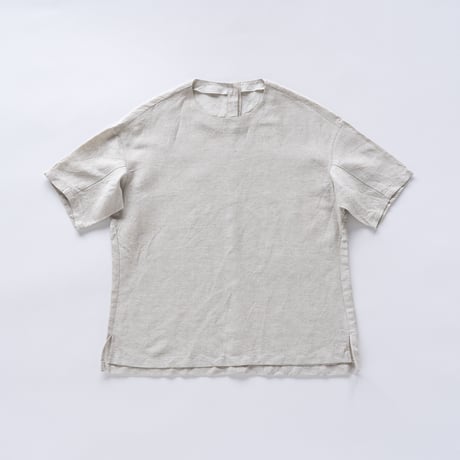 シルッキショートスリーブトップス -SILKKI LINEN- Silver beige