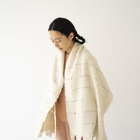 シルッキブランケットストール #1 White