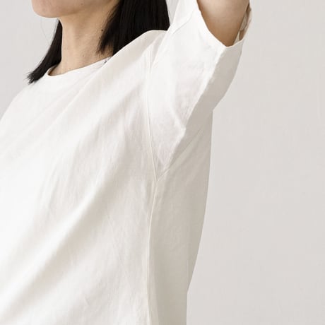 シルッキショートスリーブトップス -SILKKI LINEN- White