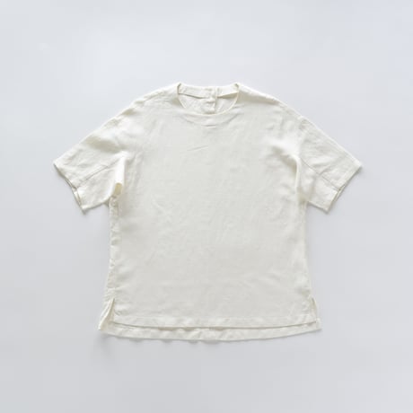 シルッキショートスリーブトップス -SILKKI LINEN- White