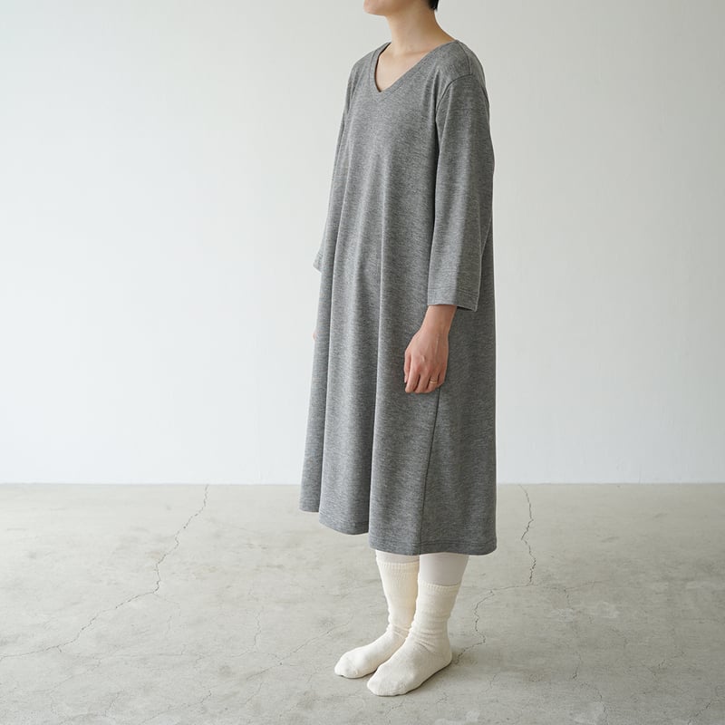 シルクパジャマ］シルッキエアドレス -Gray- | SILKKI shop