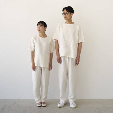 シルッキショートスリーブトップス -SILKKI LINEN- White