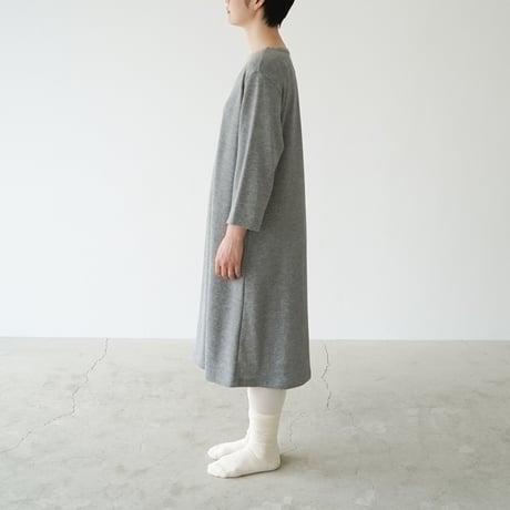 ［シルクパジャマ］シルッキエアドレス -Gray-