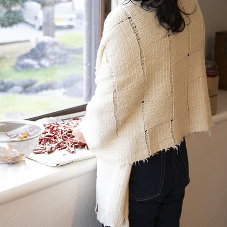 シルッキブランケットストール #1 White
