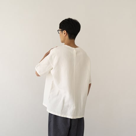 シルッキショートスリーブトップス -SILKKI LINEN- White