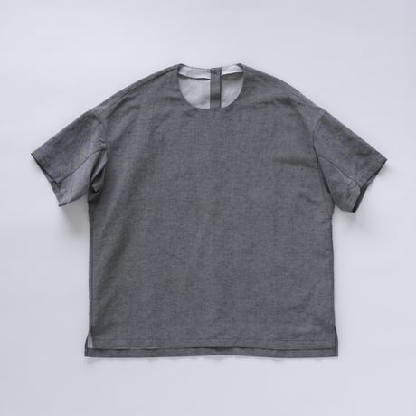 シルッキショートスリーブトップス -SILKKI LINEN- Gray