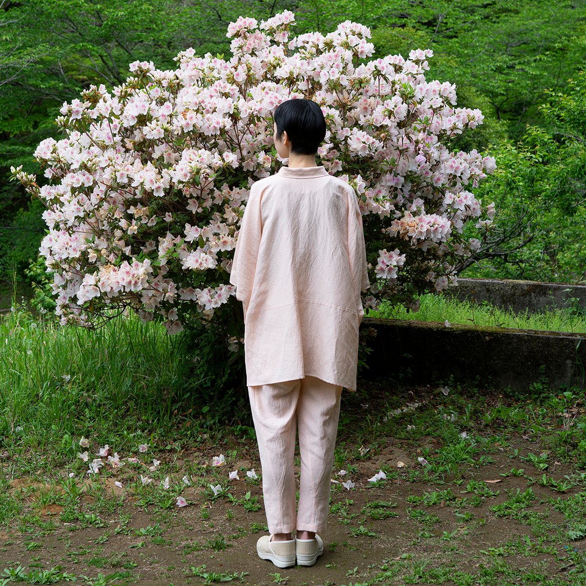 シルッキコクーンシャツ　SILKKI LINEN- Soft pink シルッキコクーンシャツ -SILKKI LINEN- Soft pink | SILKKI shop