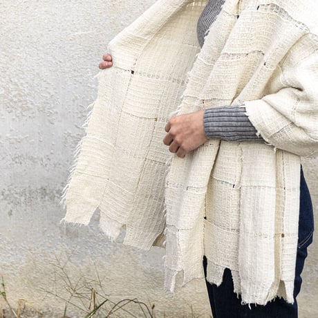 シルッキブランケットストール #1 White