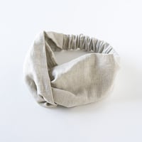 シルッキヘアバンド -SILKKI LINEN- Silver beige