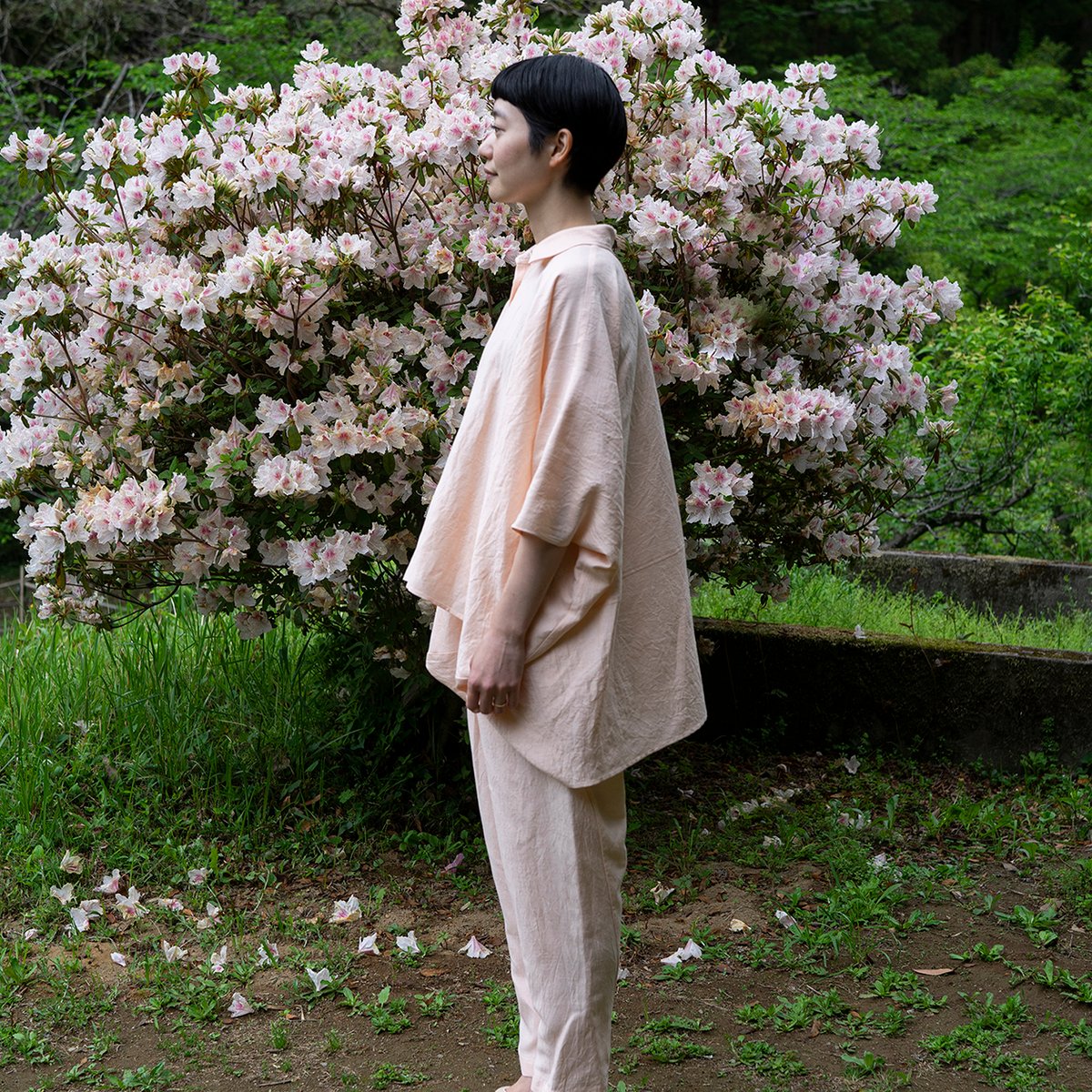 シルッキコクーンシャツ　SILKKI LINEN- Soft pink シルッキコクーンシャツ -SILKKI LINEN- Soft pink | SILKKI shop