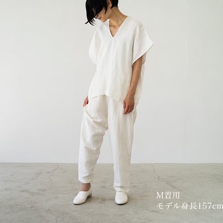 シルッキパンツ -SILKKI LINEN- White